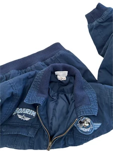 Kids Bomber Style Jacket Disney Soarin Mickey Take Flight Size Large Kids Blue D - Picture 1 of 7