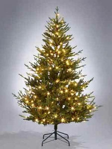 6ft Helsinki Pre-Lit Christmas Tree Upswept Warm White LED Lights Realistic - Picture 1 of 4