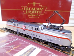 Broadway Limited HO 628 PRR Silver GG1 Electric Loco Runs DC/DCC+Sound OB - Picture 1 of 10