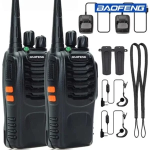 2 Baofeng BF-888S Walkie Talkie Handfunkgerät Sprechfunkgeräte PMR446 16Kanäl - Zdjęcie 1 z 17