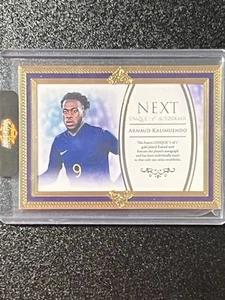 2022-23 Futera 1/1 Gold Plated Frames UNIQUE Arnaud Kalimuendo Rookie Autograph - Picture 1 of 2