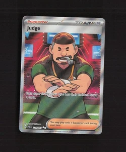 Judge 228/091 Paldean Fates Full Art Ultra Rare Holo Pokemon Card NM - Picture 1 of 10