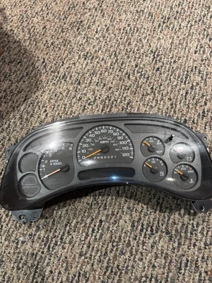 Probado 03-06 Chevy GMC TAHOE SILVERADO SIERRA INSTRUMENTO VELOCÍMETRO CLÚSTER Foto 1 de 4