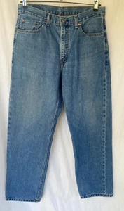 VTG Y2K..LEVIS 550..LOOSE FIT..TAPERED LEGS..DISTRESS..DENIM..JEANS..36 X 32 - Picture 1 of 4