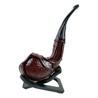 Durable Wood Looked Smoking Pipe Tobacco Cigarettes Cigar Pipes Enchase Gift MAN - Image 1 of 4