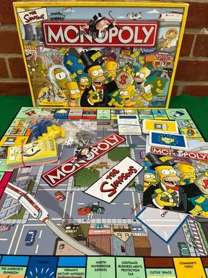 Monopoly  The Simpsons Board Game 2003 - 100% Complete - Christmas Family Fun - Image 1 of 4