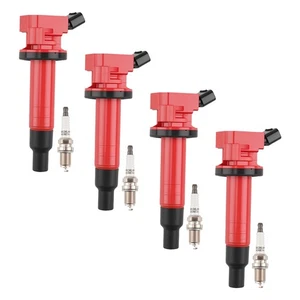 4x Ignition Coil + 4x Spark Plug for Toyota Corolla Matrix 1.8L 2000-2008 - Picture 1 of 9
