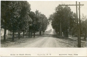 RPPC NY Escena de Cassville en South Street (Manning) Condado de Oneida - Imagen 1 de 2
