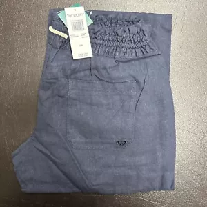 Roxy Oceanside Pants Pull Navy Blue Women’s Size XXL NWT $39 MSRP- NEW IN TAGS - Picture 1 of 8