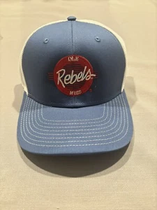 NEW Ole Miss Rebels Snapback Adjustable Hat The Game Headwear Blue White - Picture 1 of 3