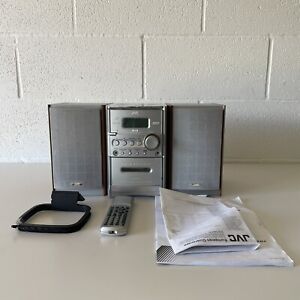 JVC UX-HB4 Bookshelf Stereo Hi-Fi System, DAB Radio, Cassette CD Aux with Remote