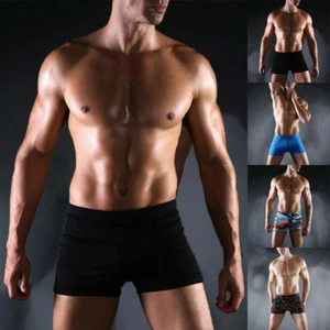 Mens Swimming Shorts Swimwear High Elasticity L-3XL Stretchable Training - Picture 1 of 10