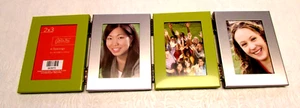 NEW Green Tree Gallery Expanding metal Picture Frame 4 Photo Openings 2" x 3" - Picture 1 of 5