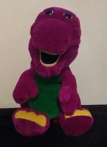 BARNEY Vintage 16" Plushie 1992 Dakin Stuffed Animal Toy Purple Dinosaur - Picture 1 of 14