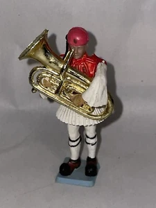 Vintage 1960’s AOHNA Greek soldier Evzone military band with instrument - Picture 1 of 8