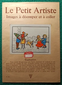 SACHET EN PAPIER - LE PETIT ARTISTE - Images à découper et à coller - ALOYE - Imagen 1 de 2