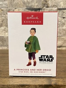 Ornamento Hallmark 2023~ Star Wars "La principessa e il suo droide"~ Edizione limitata~ NUOVO - Foto 1 di 3