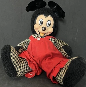 RARE Vintage Disney Mickey Mouse 12” Plush Doll Gund Mfg Co,  J. Swedlin - Picture 1 of 14