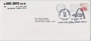 USA 1983 5 FANCY SLOGAN CANCELS FROM AFL-CIO  MO  FL  AZ - Picture 1 of 5