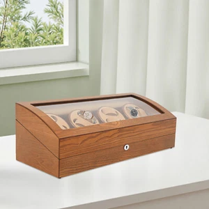 Vintage Black Auto Watch Winder - 17 Slots, Silent 10dB Motor, AC Adapter - Picture 1 of 11