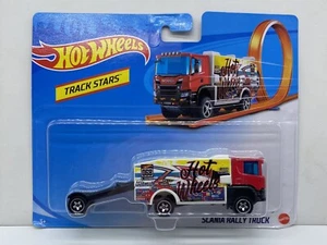 2021 Hot Wheels Track Stars Scania Rally Truck Hauler New - Picture 1 of 6