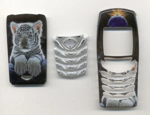 Front Back Cover Klawiatura Nokia 6100 Obudowa Obudowa Etui na telefon Czarny Kot - Zdjęcie 1 z 1