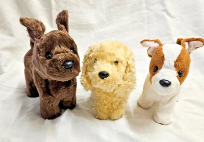 Lote de 3 peluches de peluche American Girl Doll Dogs Foto 1 de 4