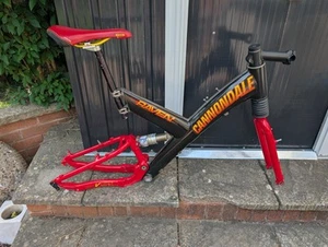CANNONDALE SUPER V RAVEN SL 2000, LARGE,CARBON ALU USA MADE FRAMESET QUALITY FRS - Picture 1 of 20