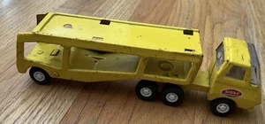 TONKA AUTOTRANSPORTER PRESSSTAHL gelb Spielzeug Sammler Vintage 70er Jahre Sammlung - Bild 1 von 12