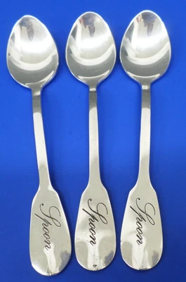 3 - Cubiertos chapados en plata Pottery Barn ANTIGUA SENSACIÓN PLATA 7 1/4" CUCHARADITAS Foto 1 de 4