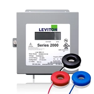 Leviton Serie 2000 480V 3P4W 200A Kit da Interno con 3 CT a Nucleo Solido, 2K208-2SW - Foto 1 di 1