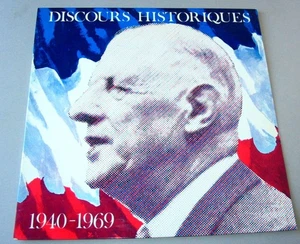 Charles DE GAULLE  Discours Historiques 1940 - 1969 (extraits)  LP 33t - Picture 1 of 3