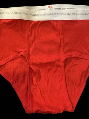 De Colección Uno (1) Calzoncillo de Algodón de Navidad HANES ROJO Para Hombres Hecho en EE. UU. Talla L Foto 1 de 3