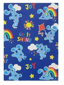 NEW PREMIUM BLUES CLUES GIFT WRAP/WRAPPING PAPER 70CM x 49.5CM (700MM x 495MM) - Picture 1 of 2