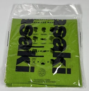 Kawasaki Bandana Headscarf Tube Cloth Loop Neck Green Multifunction - Picture 1 of 3