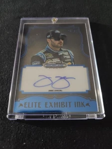 2013 Press Pass Showcase Elite Exhibit Ink Blue Jimmie Johnson Auto 08/30 - Picture 1 of 2