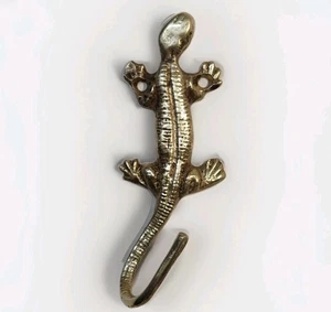 Gancho de pared con forma de lagarto de latón estilo victoriano cocina baño colgar abrigo sombrero gancho - Imagen 1 de 10