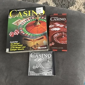 Microsoft Casino 2000 PC Game for Windows Big Box Retail  VTG Part No. X05-87934 - Picture 1 of 14