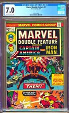 Marvel Double Feature #2 (1973) CGC 7.0 OW/W  "Iron Man - Captain America"