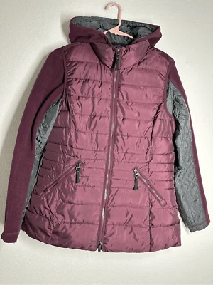 Bonita Women’s 2 in 1 Puffer Vest Fleece Full Zip Jacket Purple Size 38EU / M US - Image 1 of 4