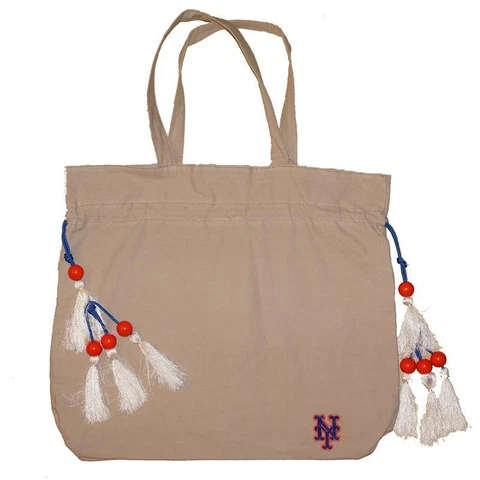 New York Mets Womens Canvas Handbag w/ Adjustable Cords touch by Alyssa Milano Cover