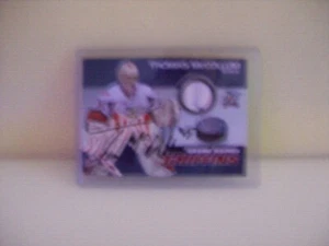 AHL 2009-10 GRIFFINS AUTOGRAPH THOMAS McCOLLUM GAME WORN HOME JERSEY CARD    - Bild 1 von 3