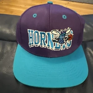 Vintage NBA Charlotte Hornets Snapback Mütze Adidas Hardwood Classics NEU lila/türkis - Bild 1 von 6