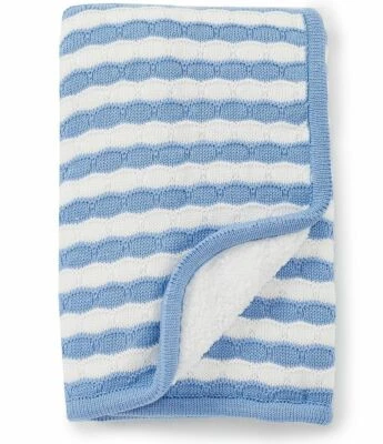 Starting Out: Baby Boys Striped Chenille Blanket, Blue - Dillard's Exclusive - Image 1 of 2