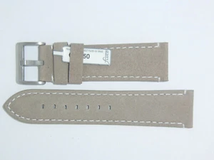 "Reloj FLUCO Alemania Genuino Vintage Cuero Correa 24 mm Beige ""Woodstock"" - Imagen 1 de 3