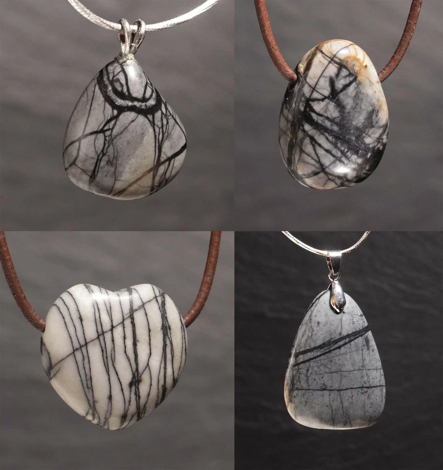 Unikat Edelstein Anhänger Picassomarmor Picassojaspis Picasso Jaspis Steinschatz - Bild 1 von 1