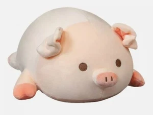 Cute Fat Pig Stuffed Animal Hugging Pillow Plushies Super Soft NEW NWoT Appx 12" - Picture 1 of 9