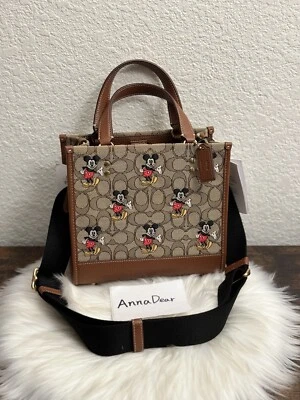 NWT Disney X Coach Dempsey Tote 22 In Signature Jacquard With Mickey Mouse Print - Image 1 of 4