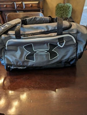 Under Armour Storm 1 equipamento térmico grande cinza bolsa de viagem academia ombro cruzado - Imagem 1 de 4