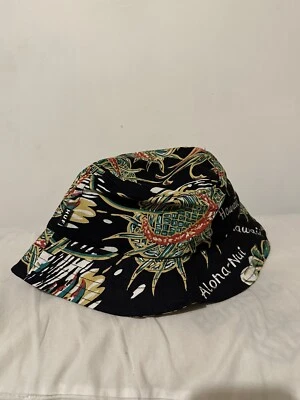 Huf SOUVENIR BUCKET Negro Multicolor Gráficos Para Hombre Sombrero de Cubo Foto 1 de 4